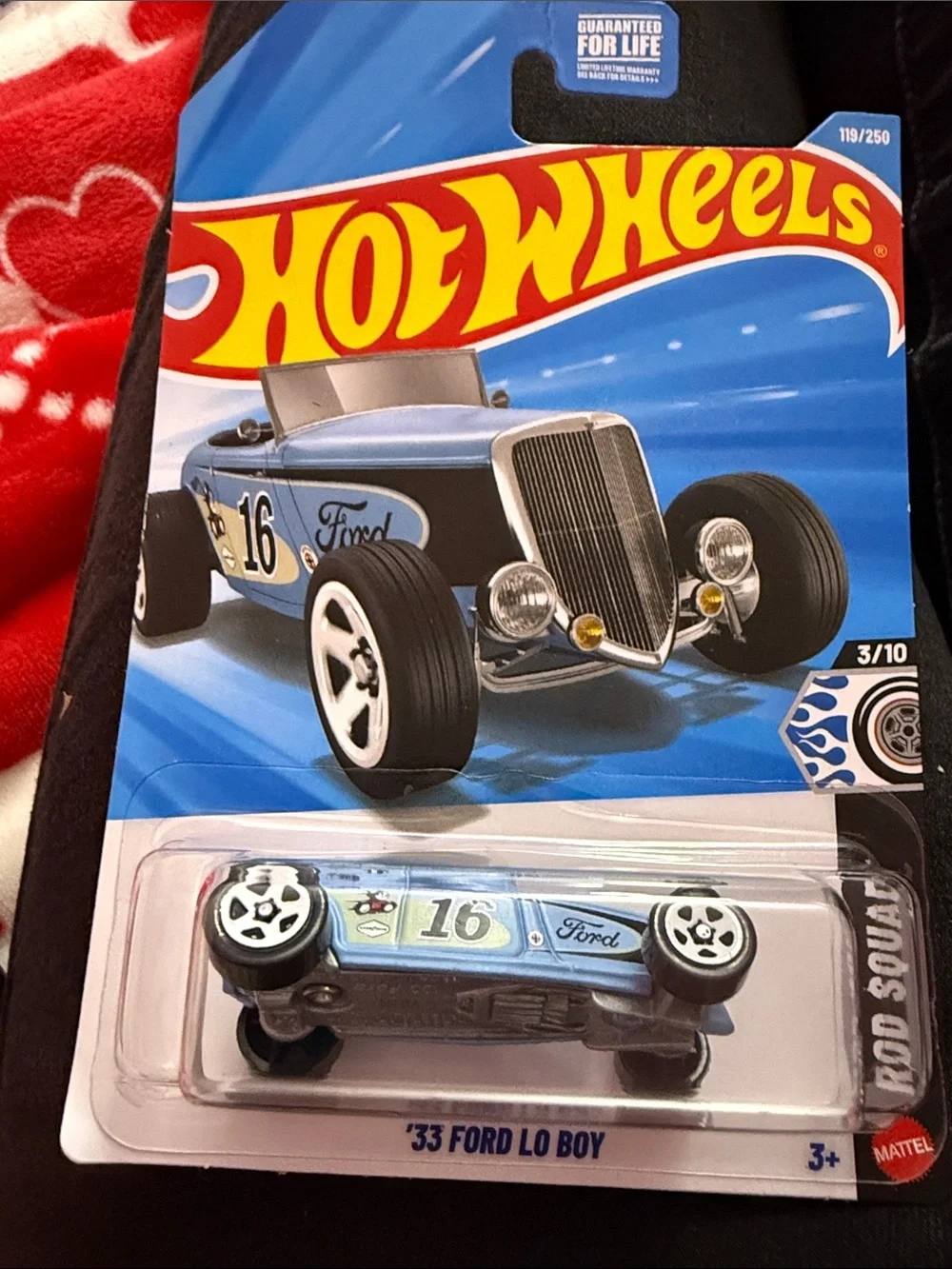 Hot Wheels '33 Ford Lo Boy Die-Cast Toy Car - Light Blue